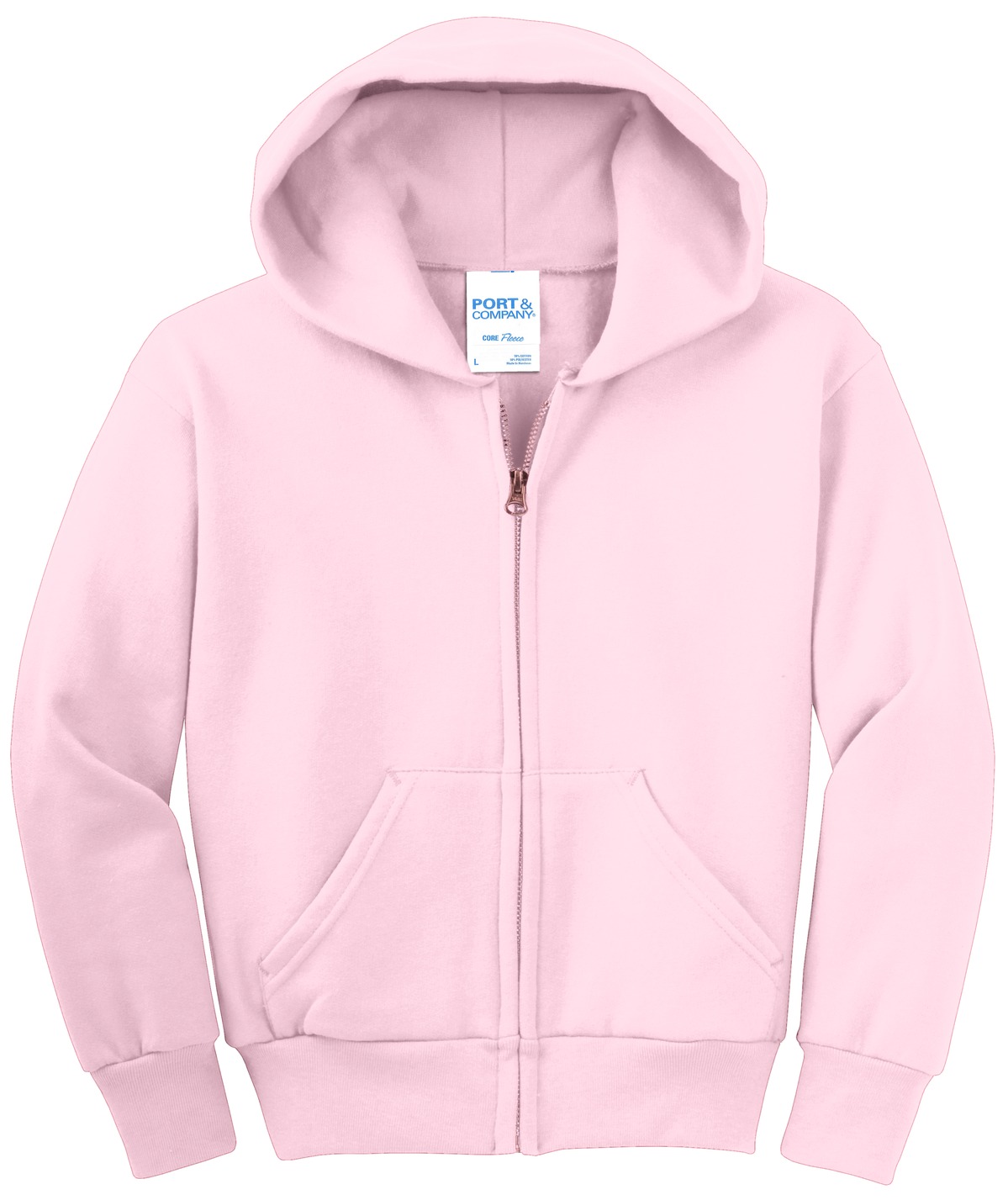 Port & Company® Youth Core Fleece Full-Zip Hooded Sweatshirt 37