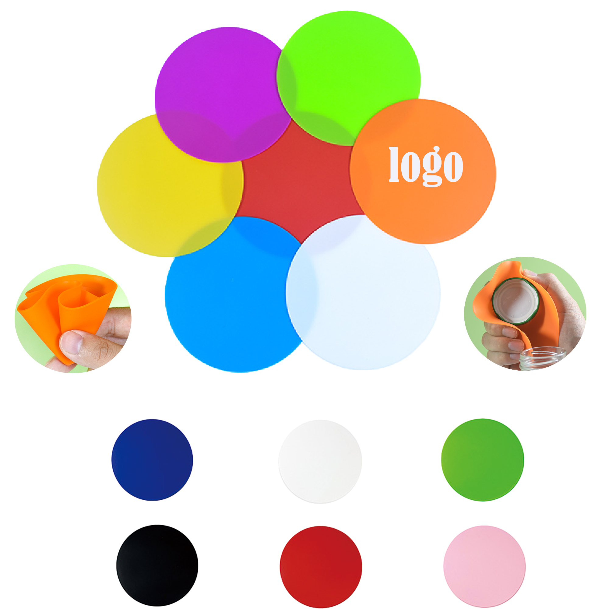 Premium Silicone Round Jar Opener Coaster MOQ50 2