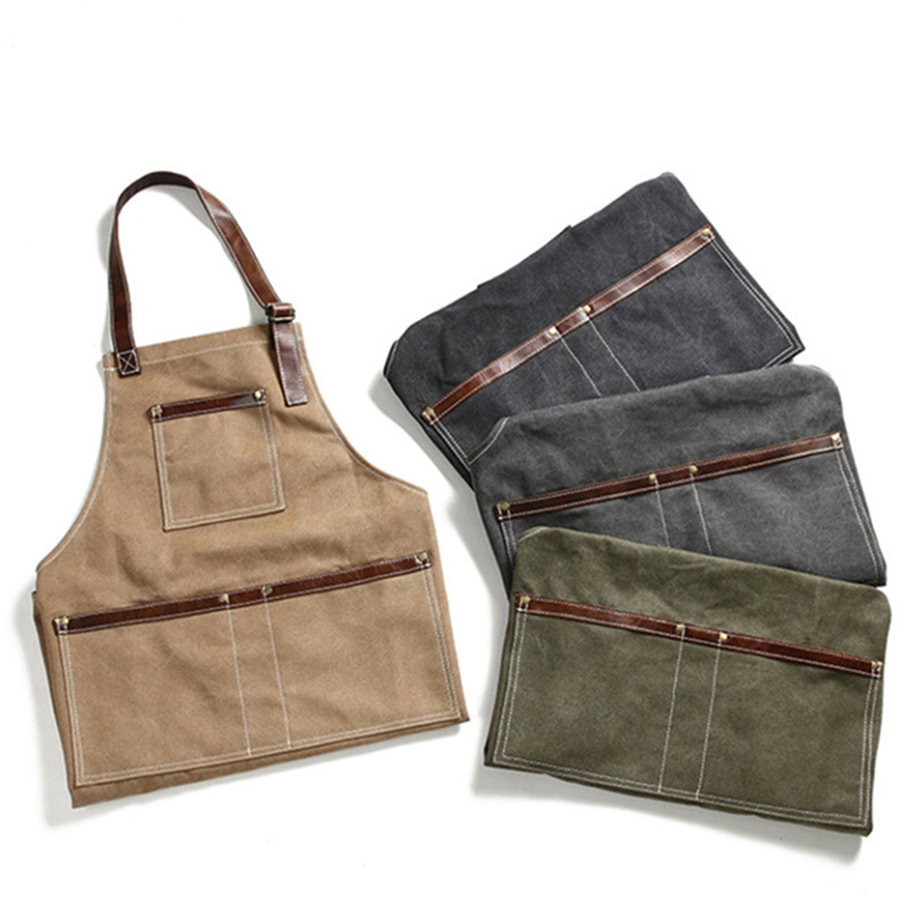 Kitchen Canvas Cooking Apron 2