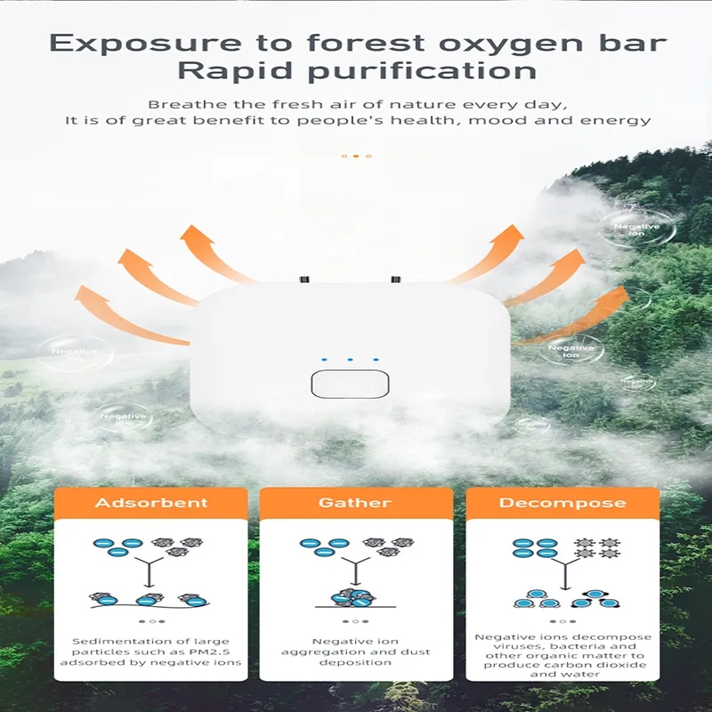 Mini Usb Necklace Air Purifier With Negative Ionizer 5