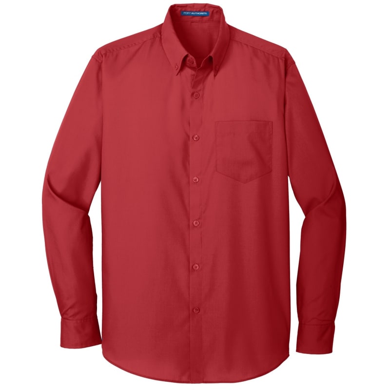 Port Authority Long Sleeve Carefree Poplin Shirt. 9