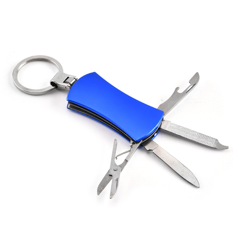 4-in-1 Aluminum Multifunctional Knife with Keychain 2