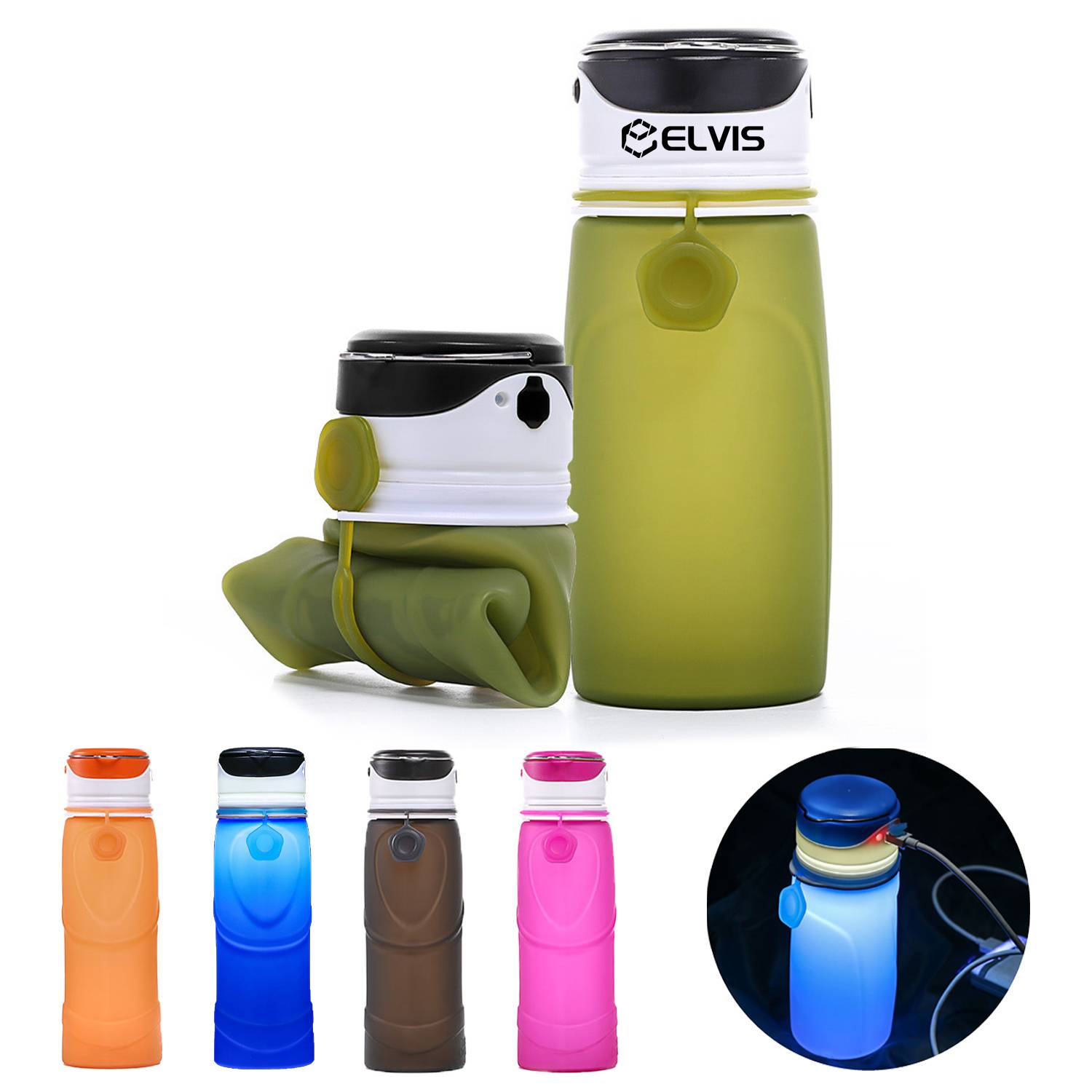 LED Silicone Luminous Water Cup 3