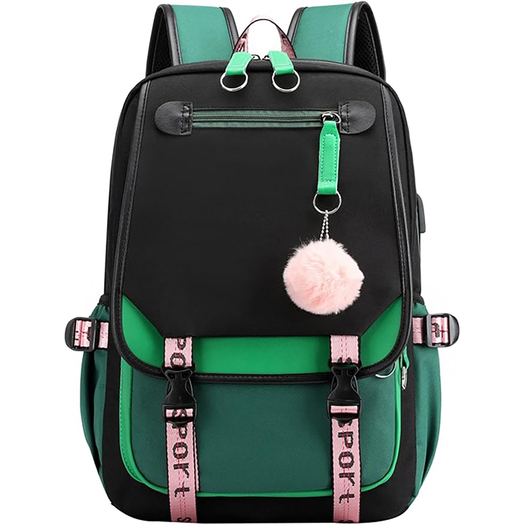 Middle School Student Backpack with USB 12