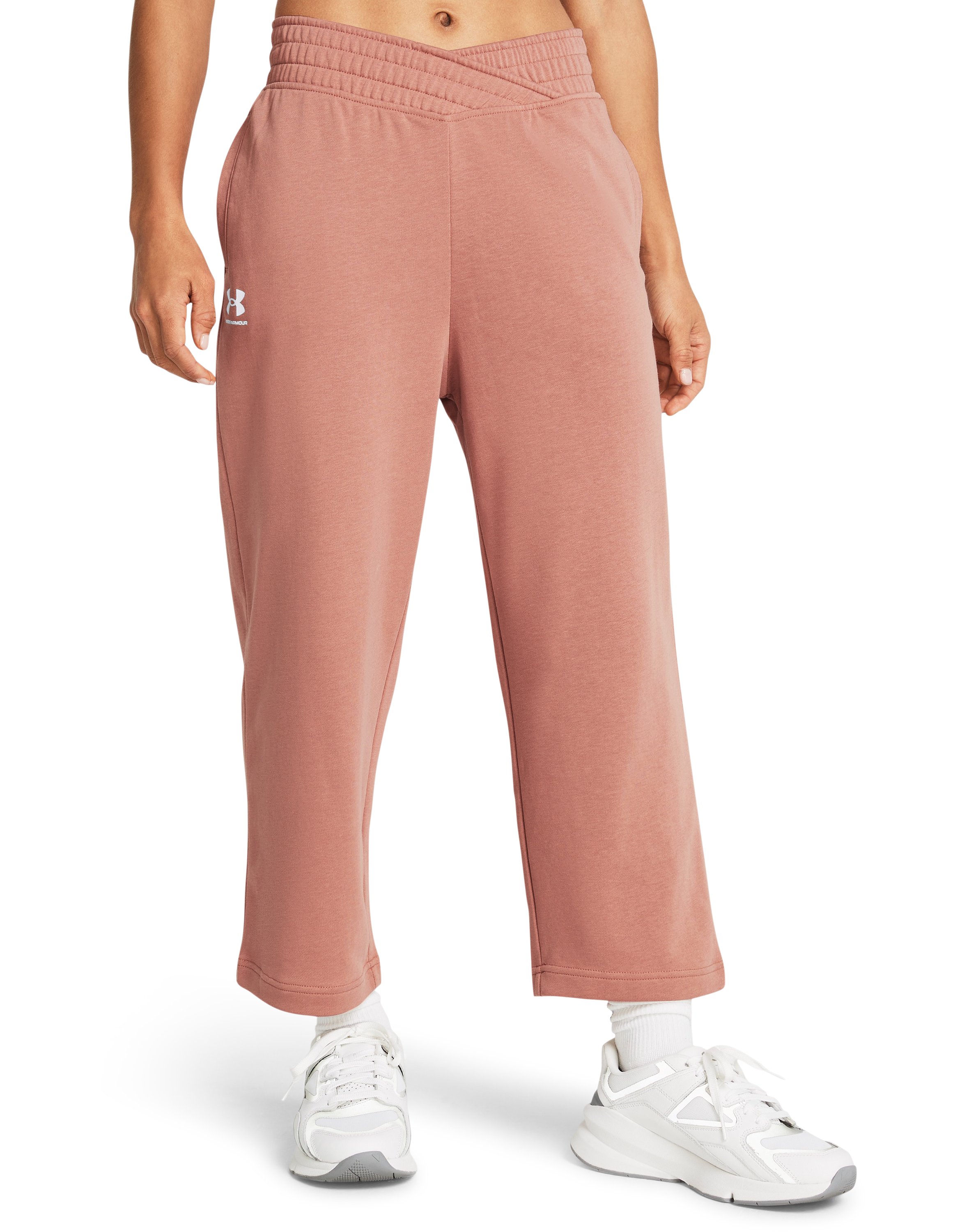 UA Rival Terry Women's Wide Leg Crop Pants 2