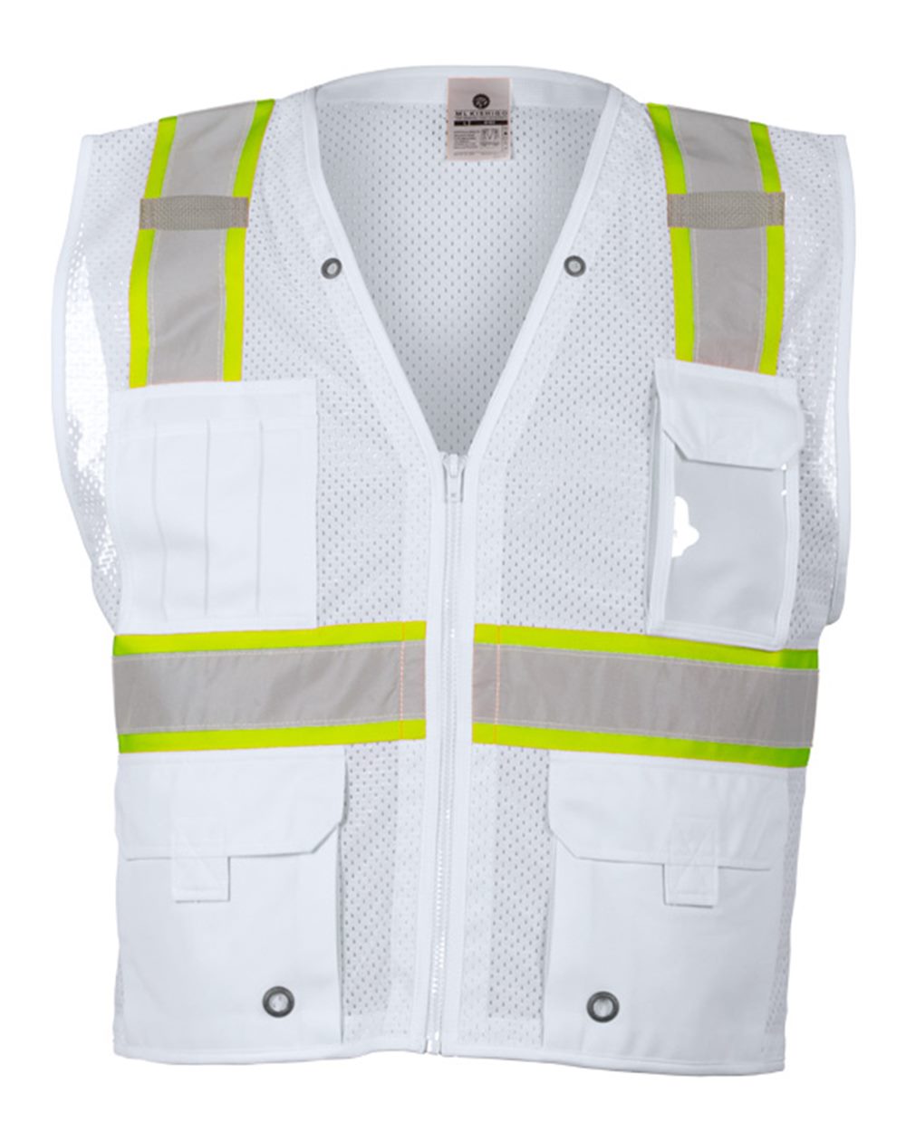 Unisex EV Series® Enhanced Visibility Multi-Pocket Mesh Vest - B100-111 11