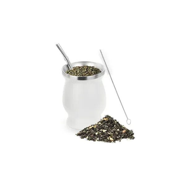 8 Ounce Yerba Mate Cup - Includes Reusable Straw 4