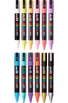 POSCA 12 Piece Soft Marker Set with Bag 17