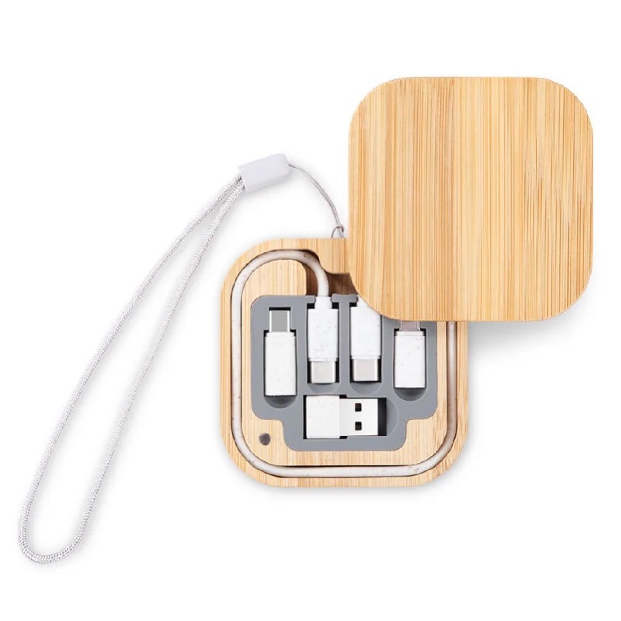 Bamboo Multi USB Charging Cable Kit 1