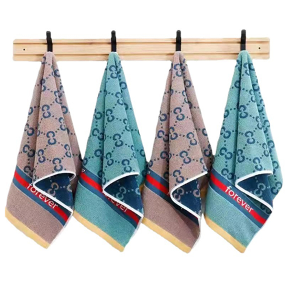 Premium Velour Jacquard Strip Hand Towel Beach Towel 4