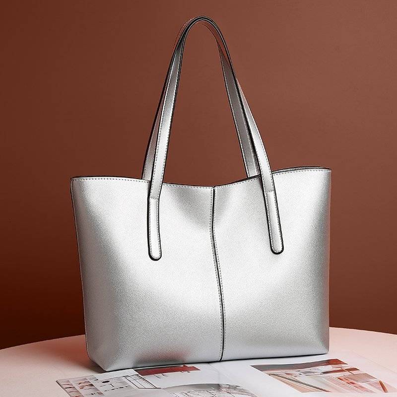 PU Leather Tote bag Retro shoulder handbag 8