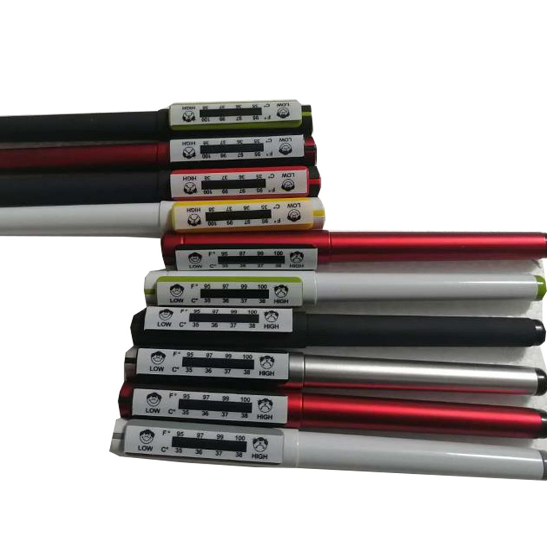 Plastic Ballpoint Pen With Thermometer 2