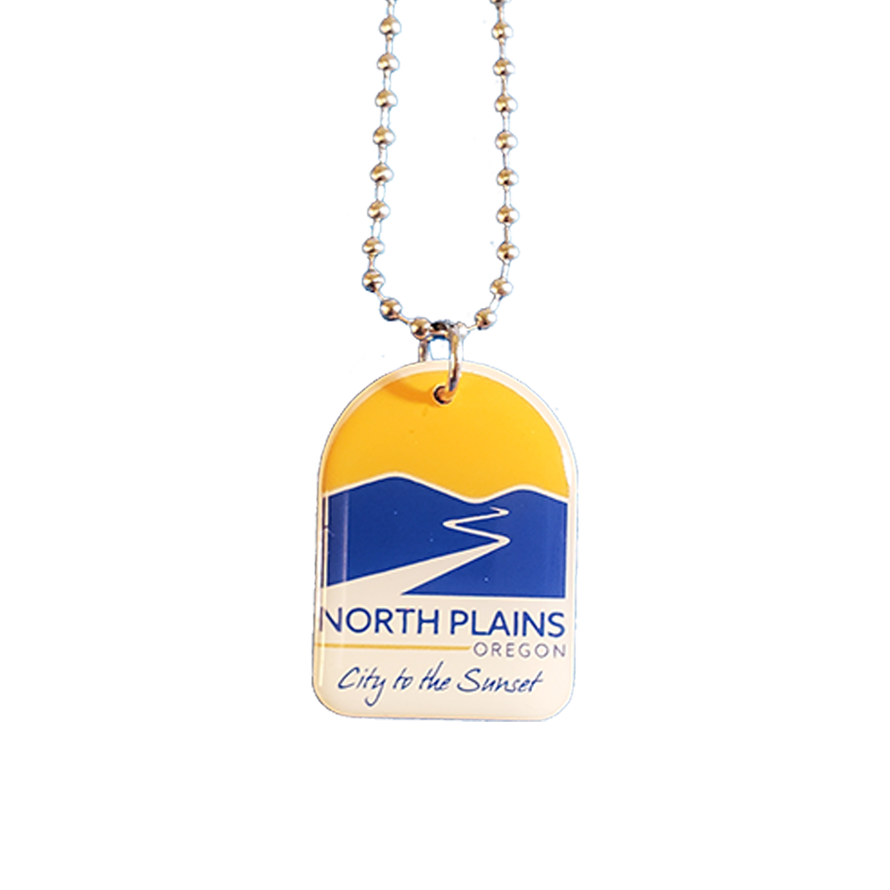 Ball Chain Necklace with Custom Pendant / Charm from 1.1 - 2 Sq. In.