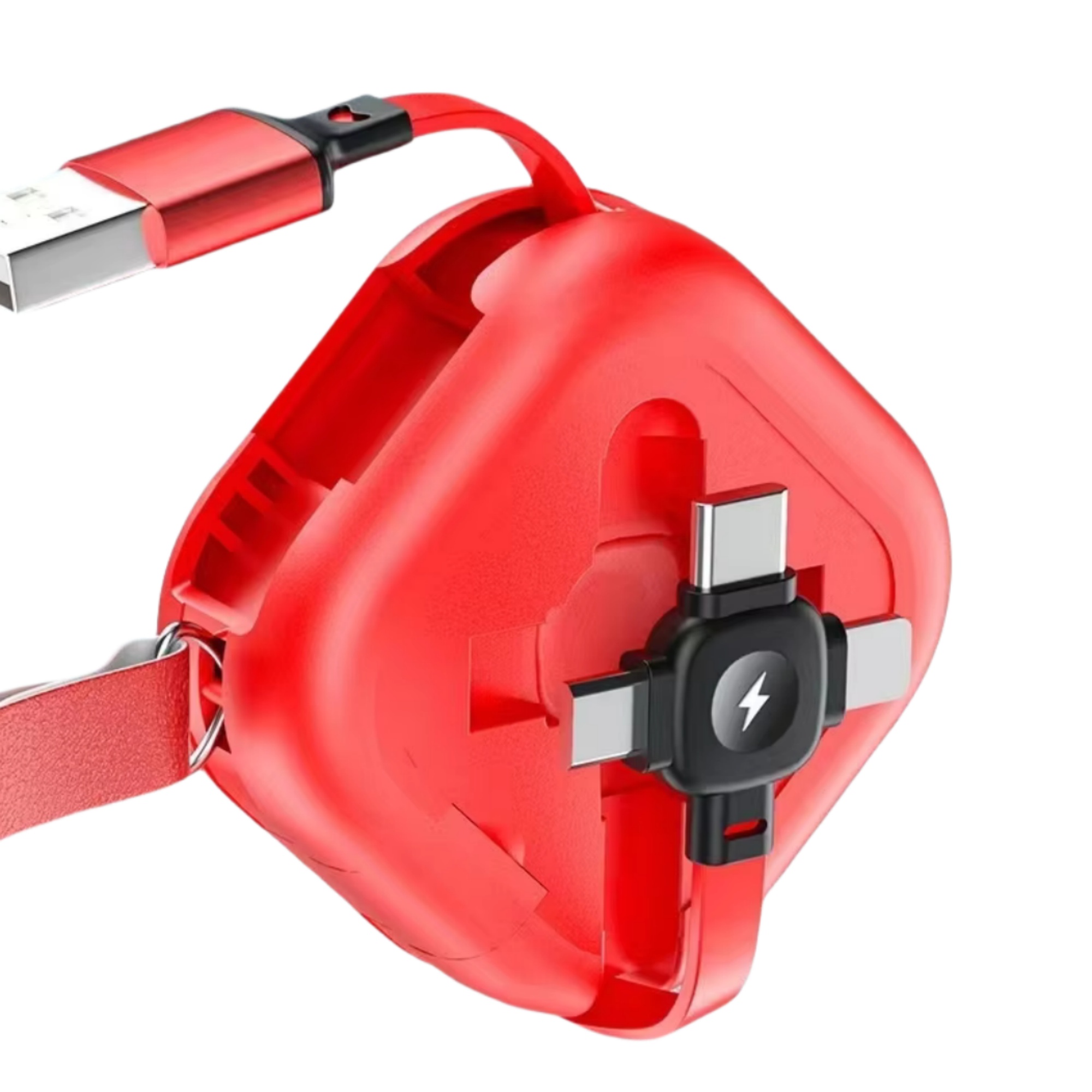 Retractable USB 3 in 1 Charging Cable with Phone Stand 8