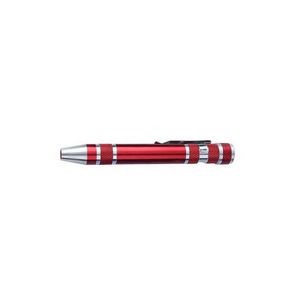 8 Bit Screwdriver Multi Function Tool With Aluminum Barrel And Pocket Clip 6