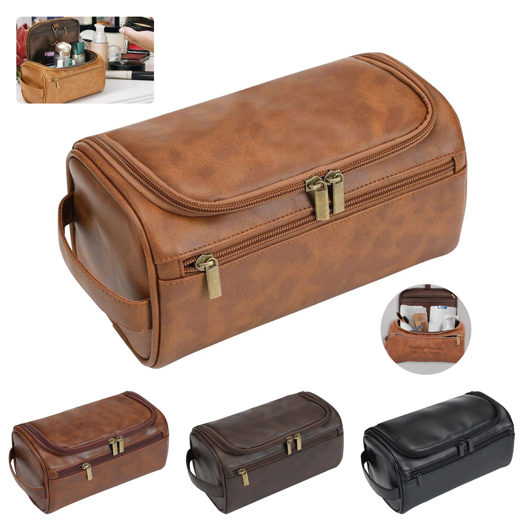 Leather Toiletry Bag
