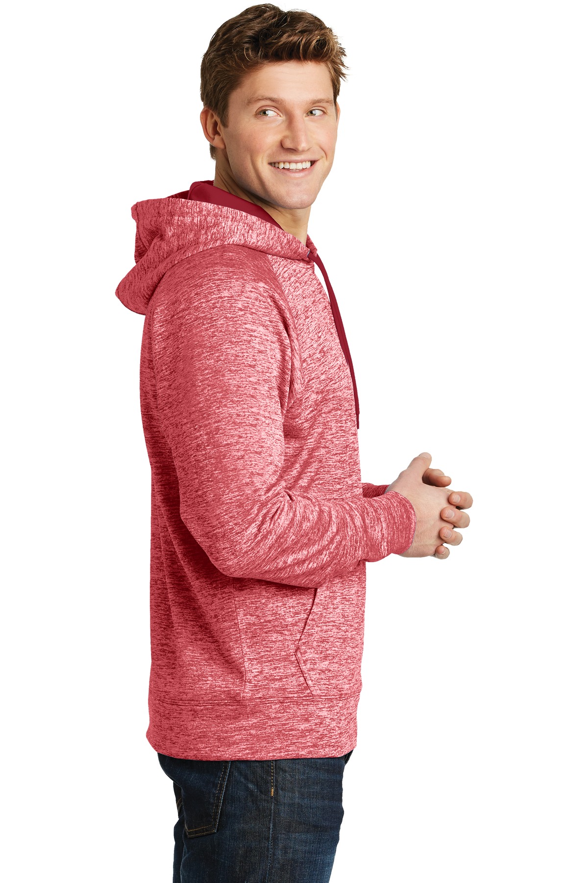 Sport-Tek PosiCharge Electric Heather Fleece Hooded Pullover. ST225, custom hoodie or sweatshirt with logo imprint 23