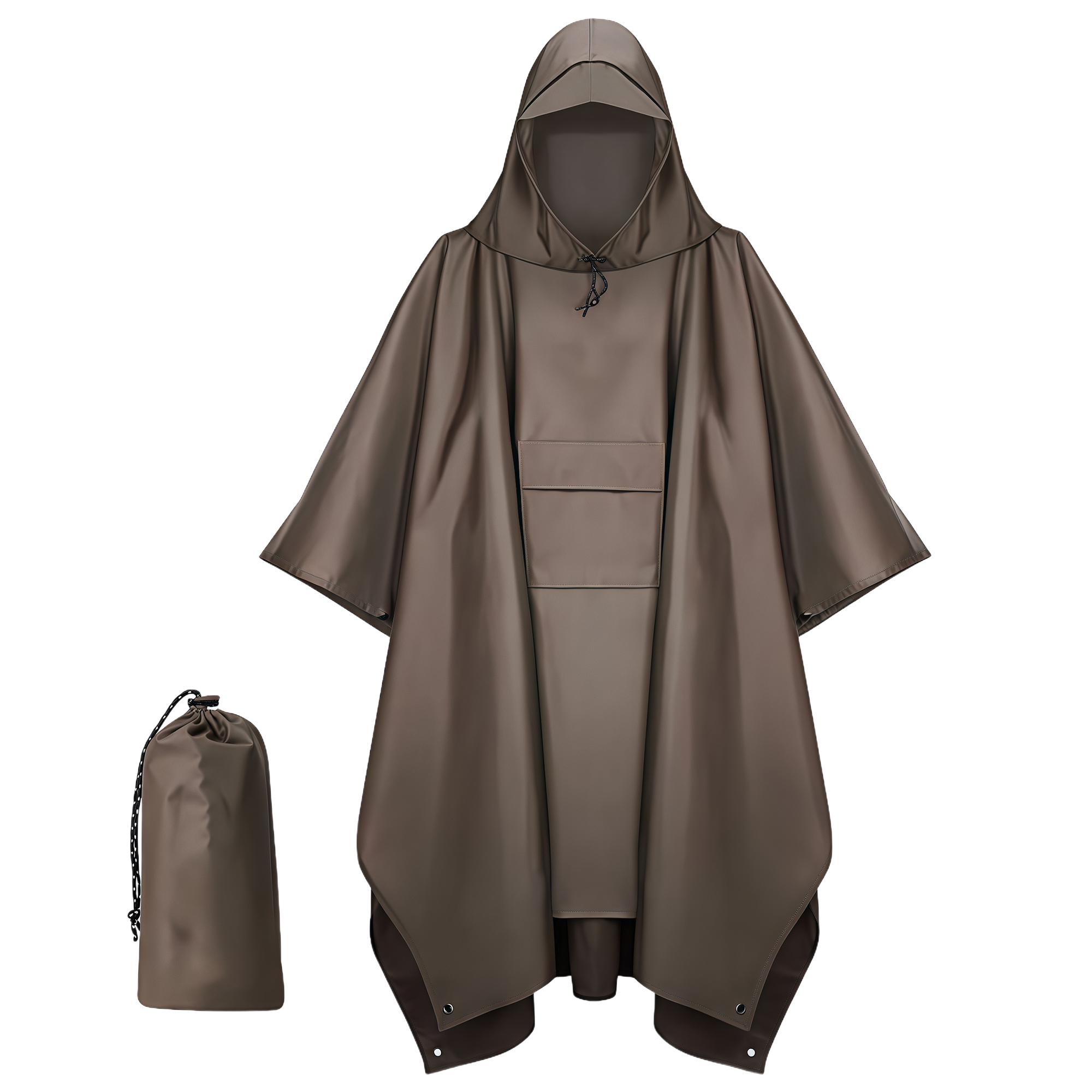 3-in-1 Poncho Raincoat for Outdoor Cycling Hiking 1