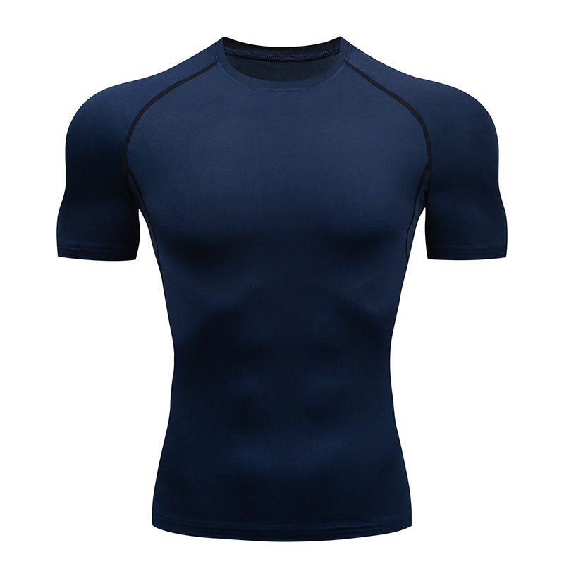 Sports Training Tights Round Neck And Short Sleeves 5