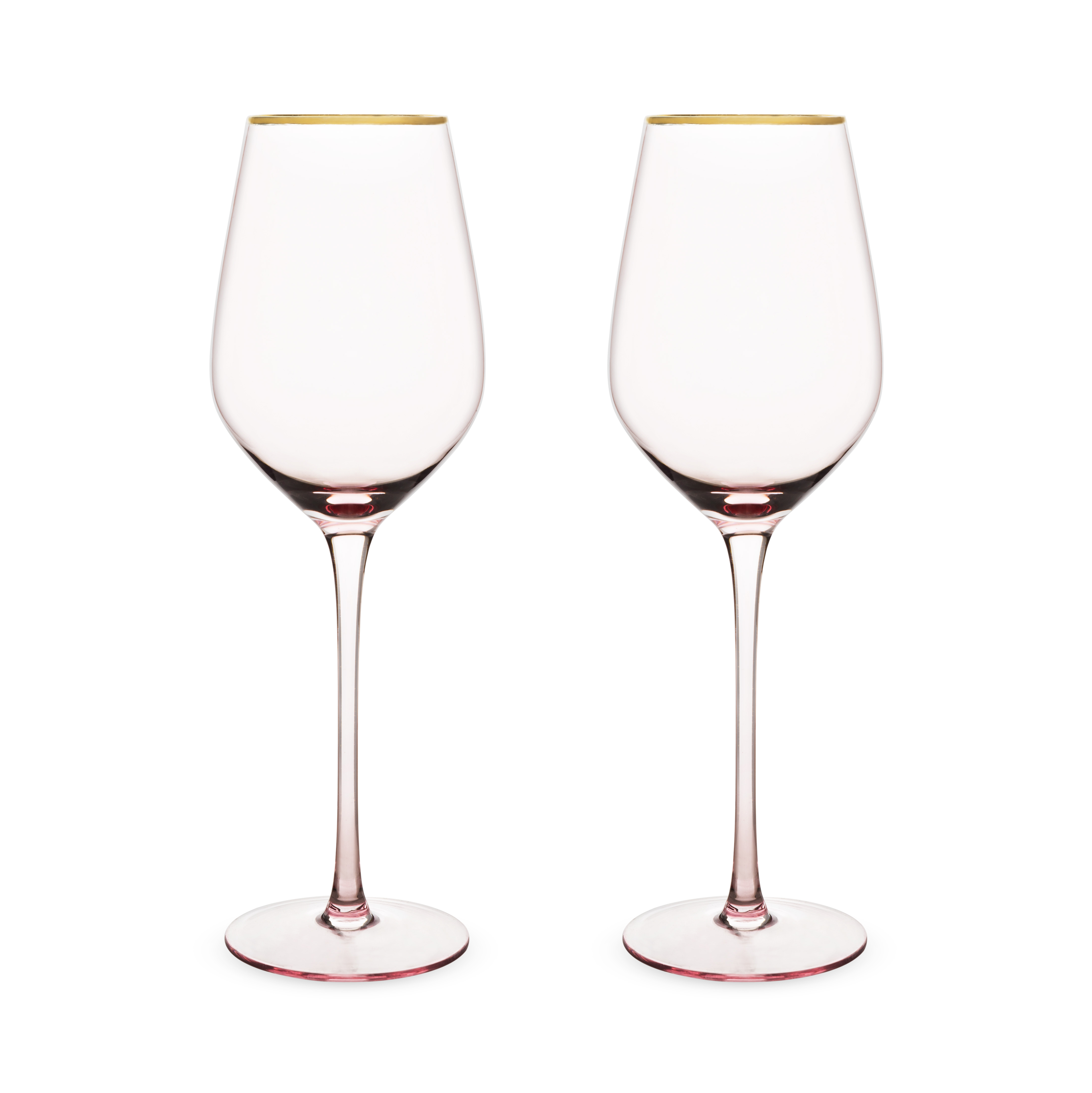 Twine Living® Rose Crystal White Wine Glass, set of 2 2