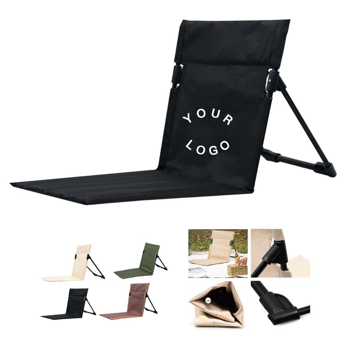 Portable Stadium Chair with Oxford Cloth and Steel Frame 3
