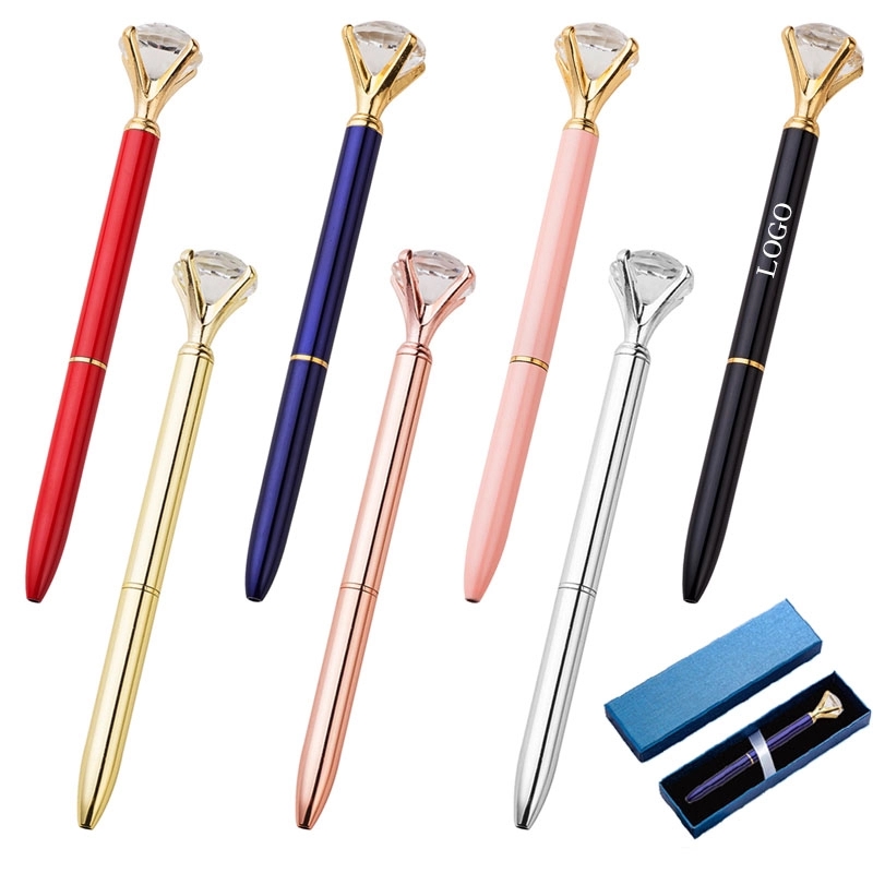 Big Crystal Diamond Metal Ballpoint Pen 7