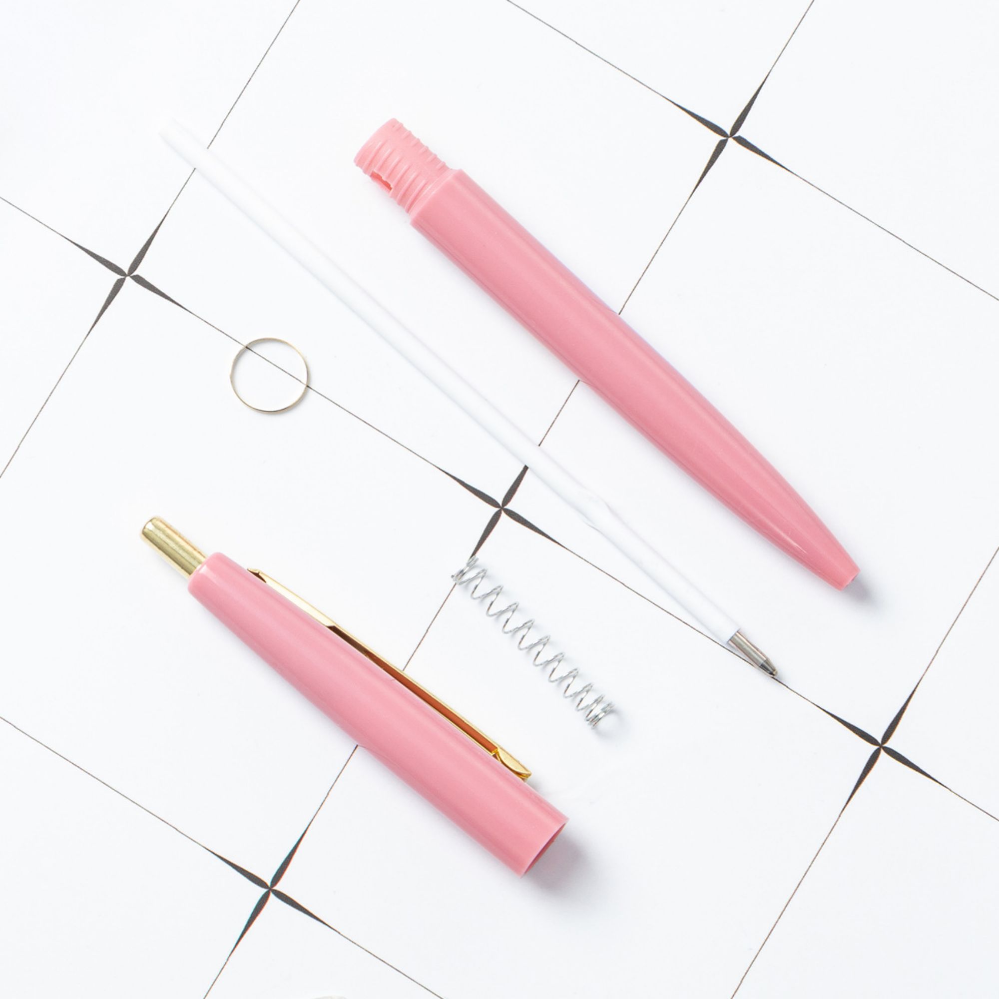 Pressed Colored Plastic Ballpoint Pen 2