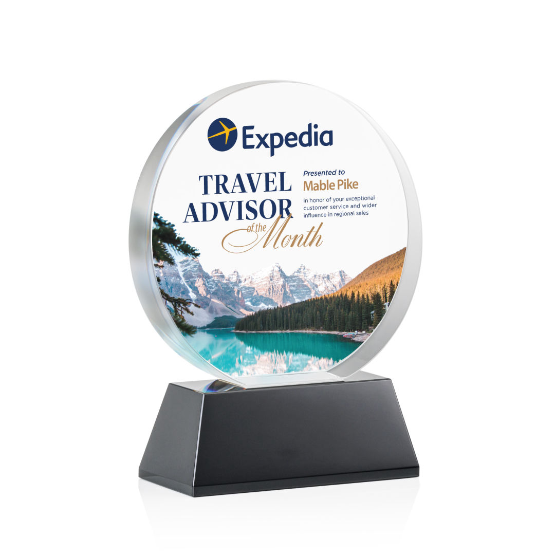 Glenwood Vividprint™ Award on Base - Black