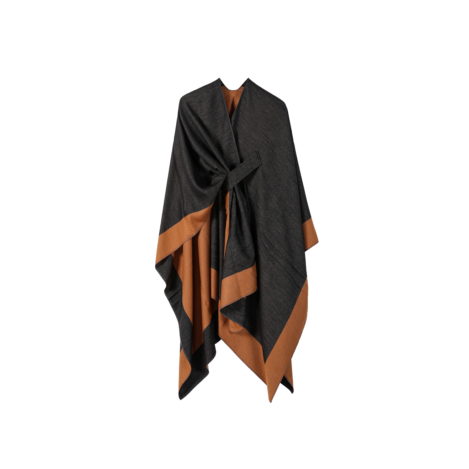 Simple Multi-functional Warm Shawl Outwear 7
