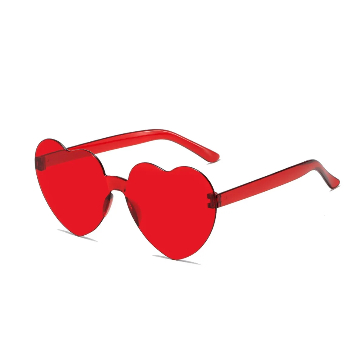 Heart Shaped Rimless Sunglasses 4