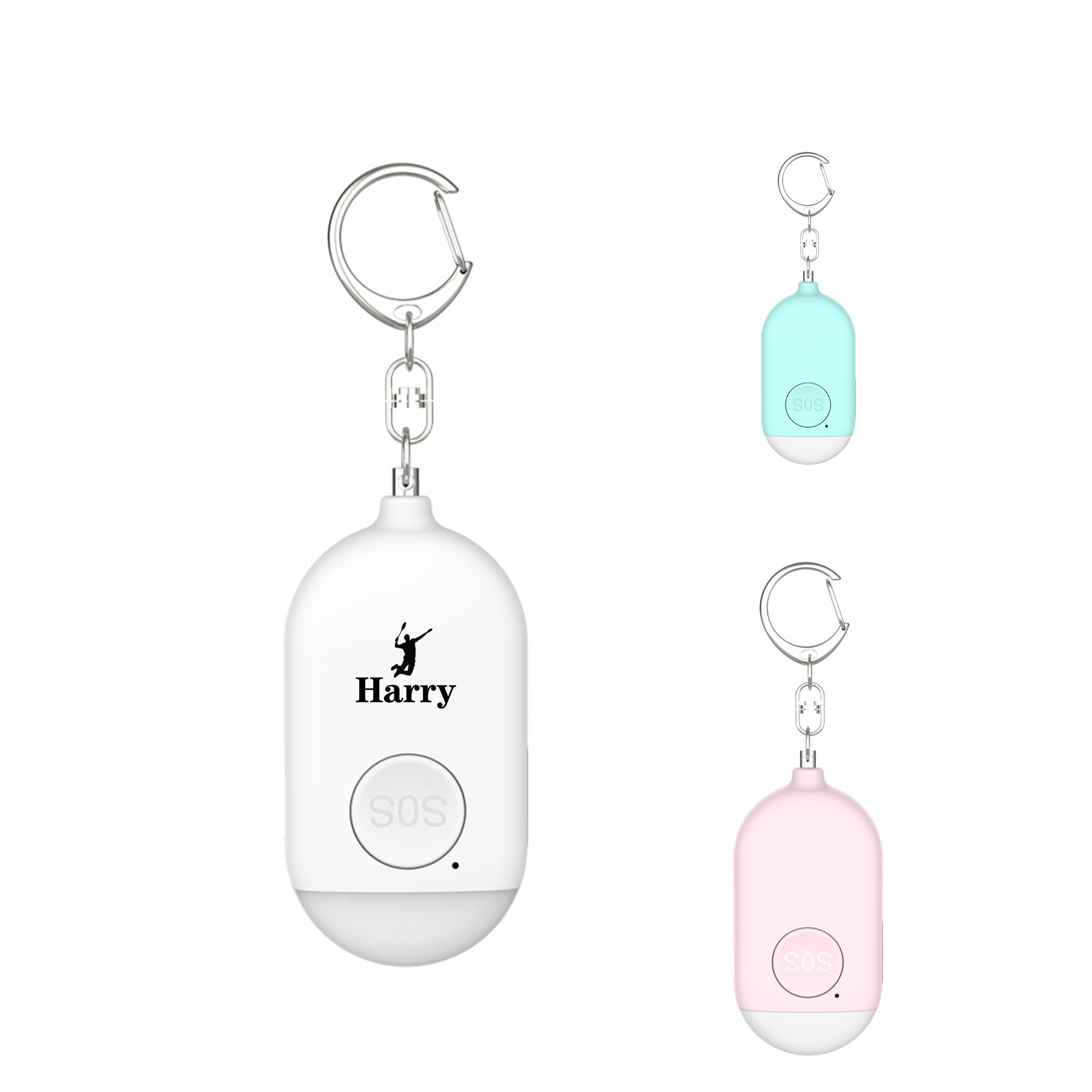 Self Defense Personal Alarm Keychain With Led Light 2