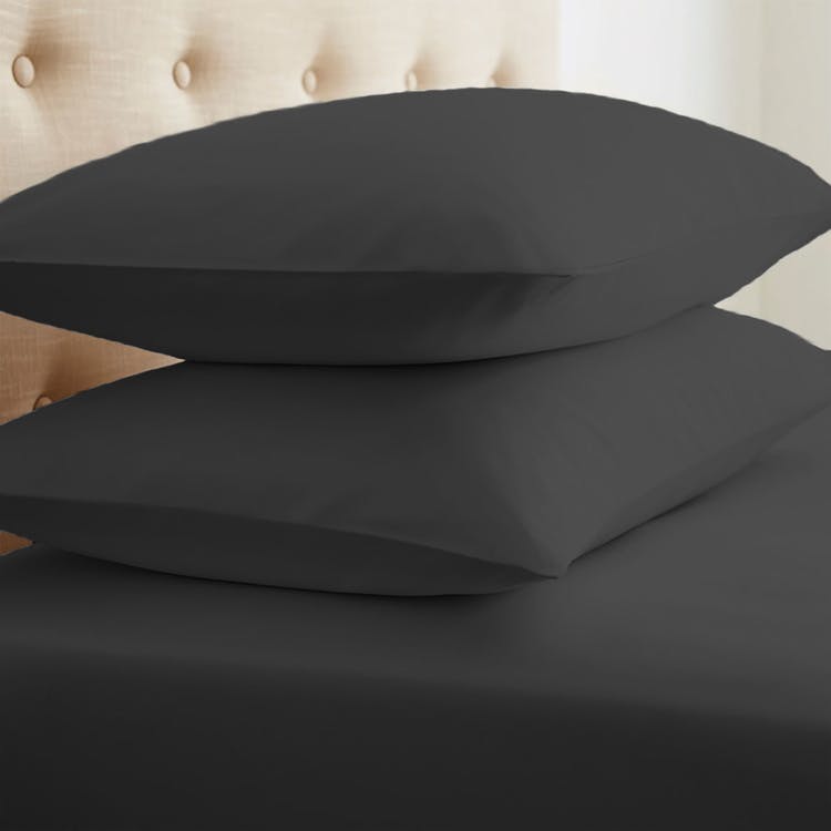 Microfiber Pillowcase Sets - Black Standard 2 Pack 2