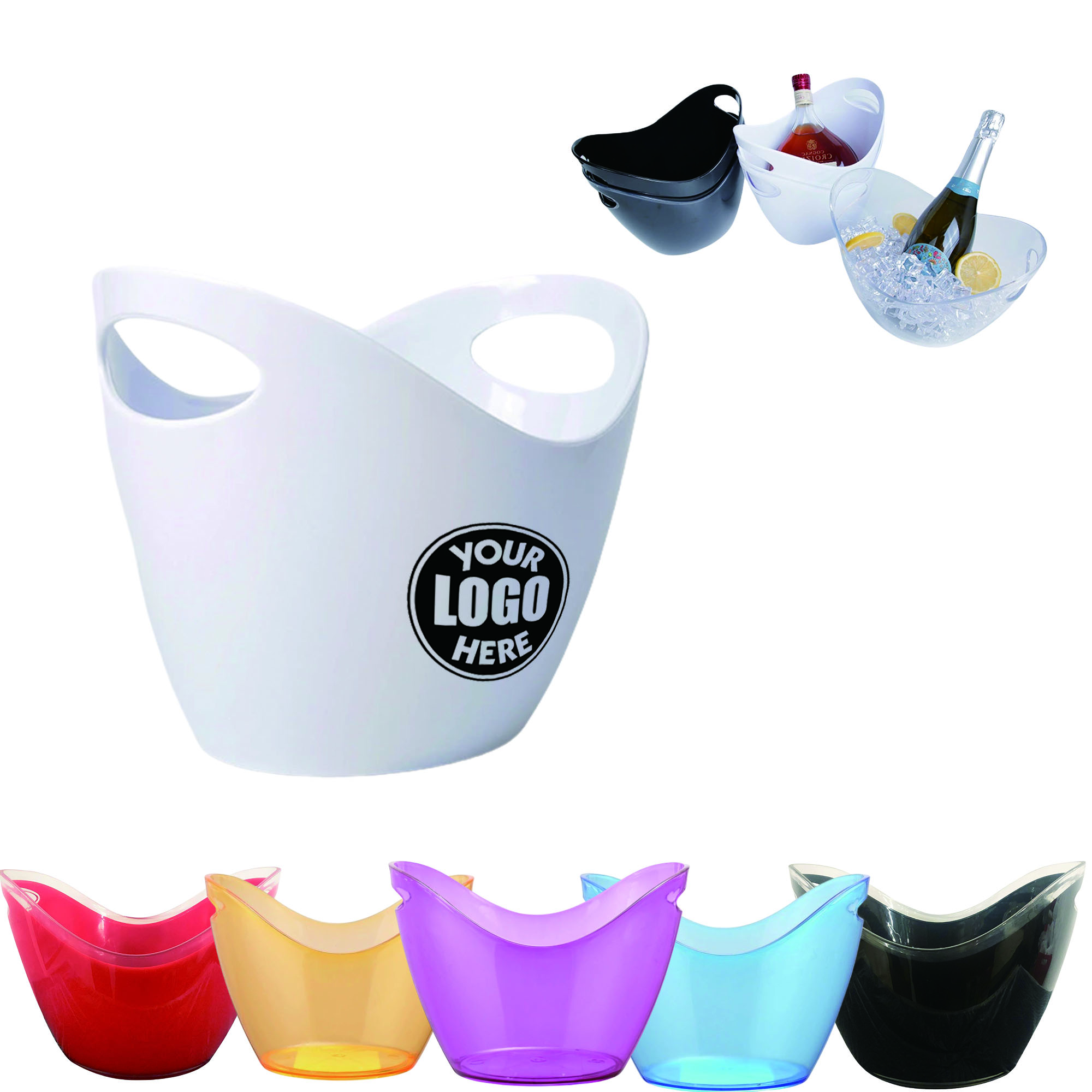 Bar Plastic 8L Ice Bucket 8