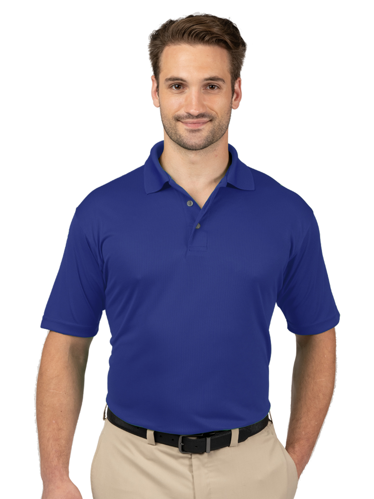 Blue Generation - Men's Pocketless Wicking Short Sleeve Polo 38