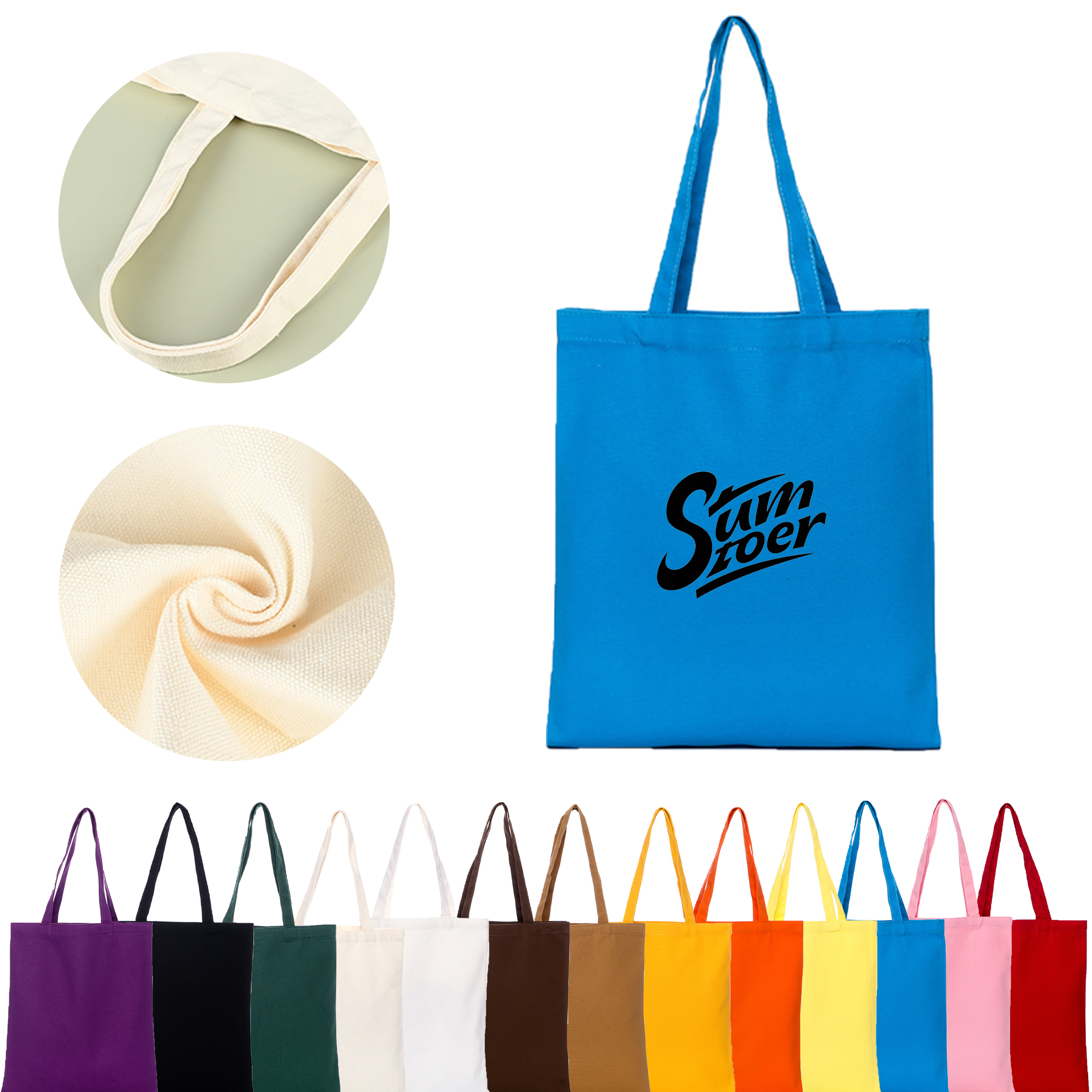 Canvas Bag Made of Cotton, custom tote bag with logo imprint 2