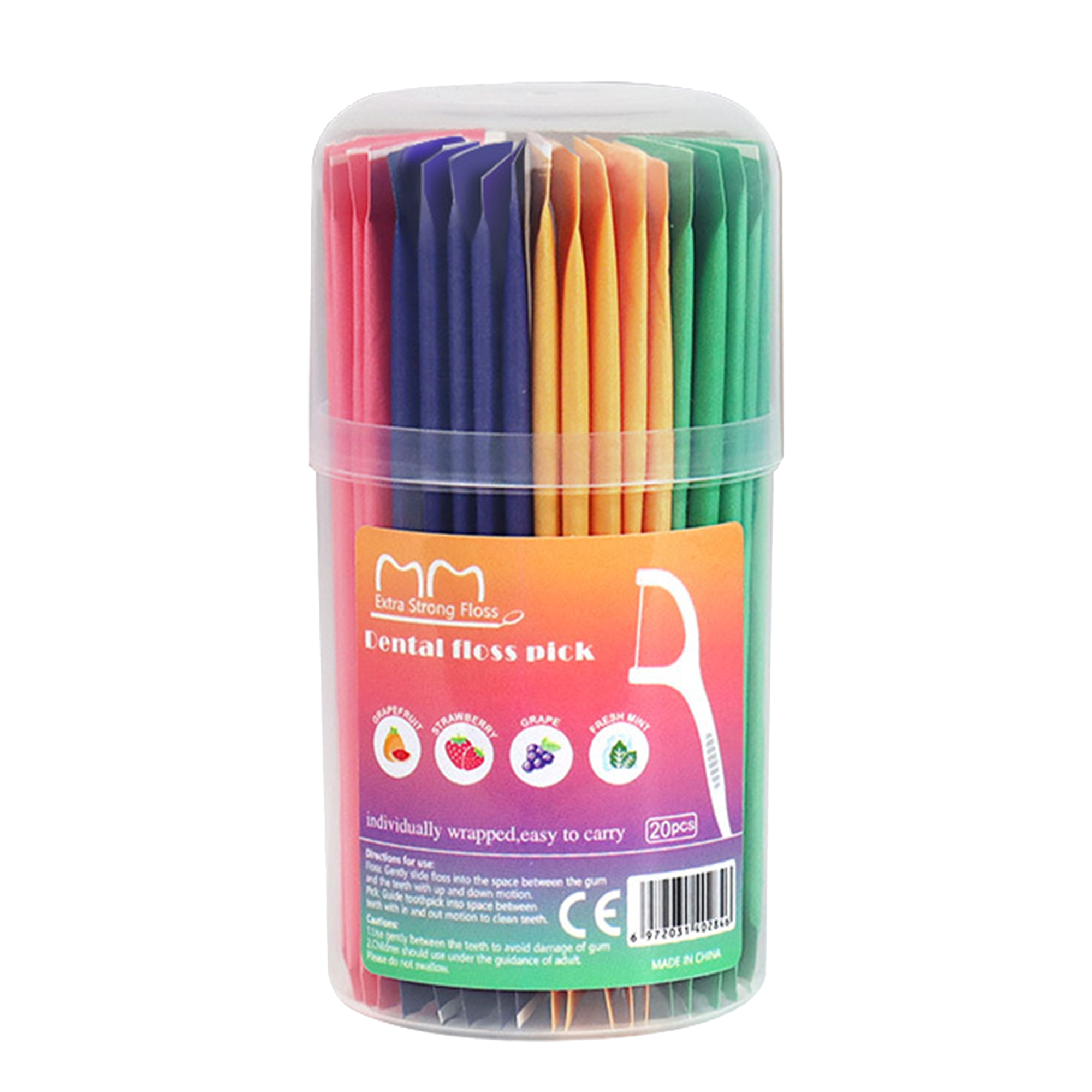 Fruity Flavor Dental Floss Picks 5