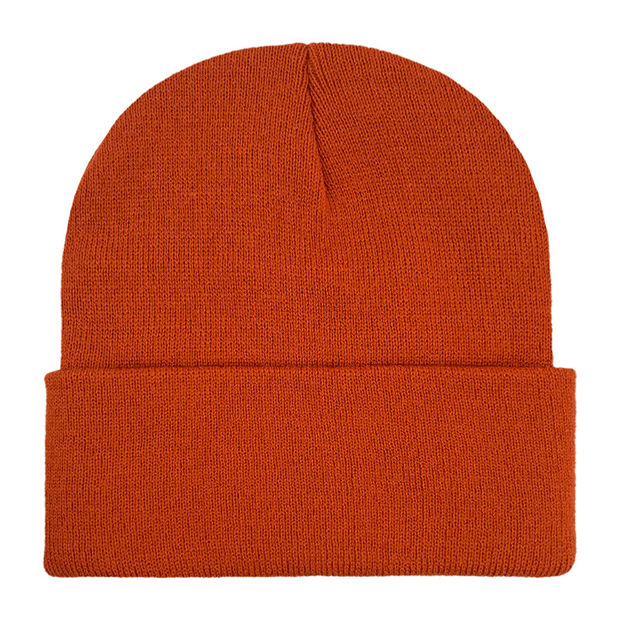 Classic Ribbed Cuffed Beanie with Custom Logo - 100% Acrylic 55