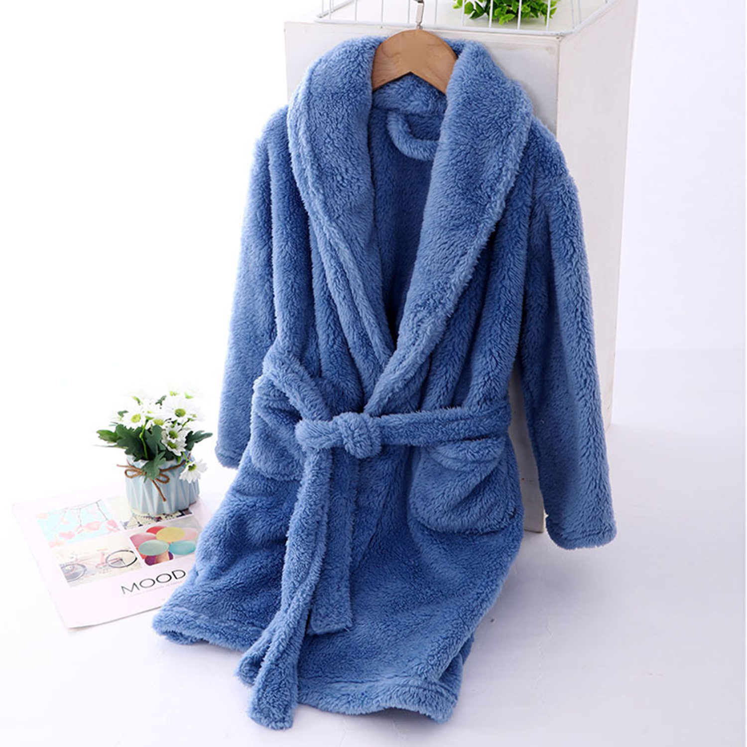 Solid Color Baby/Childrens Robe 4