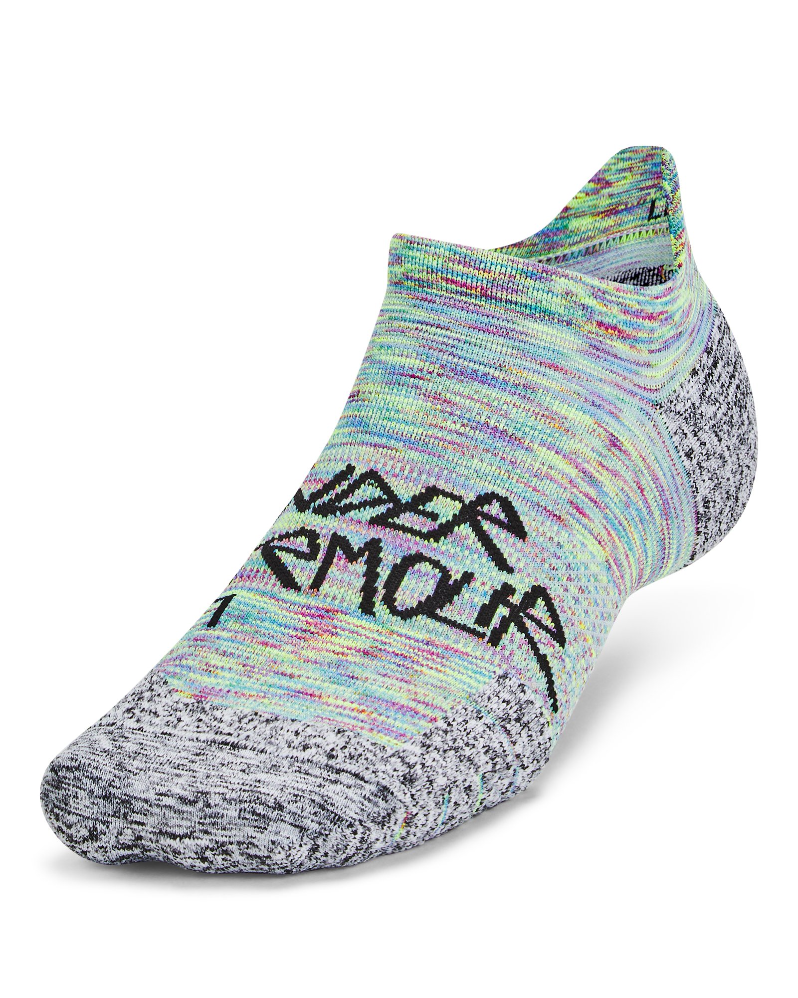 UA ArmourDry Run Cushion Unisex No Show Tab Socks 3
