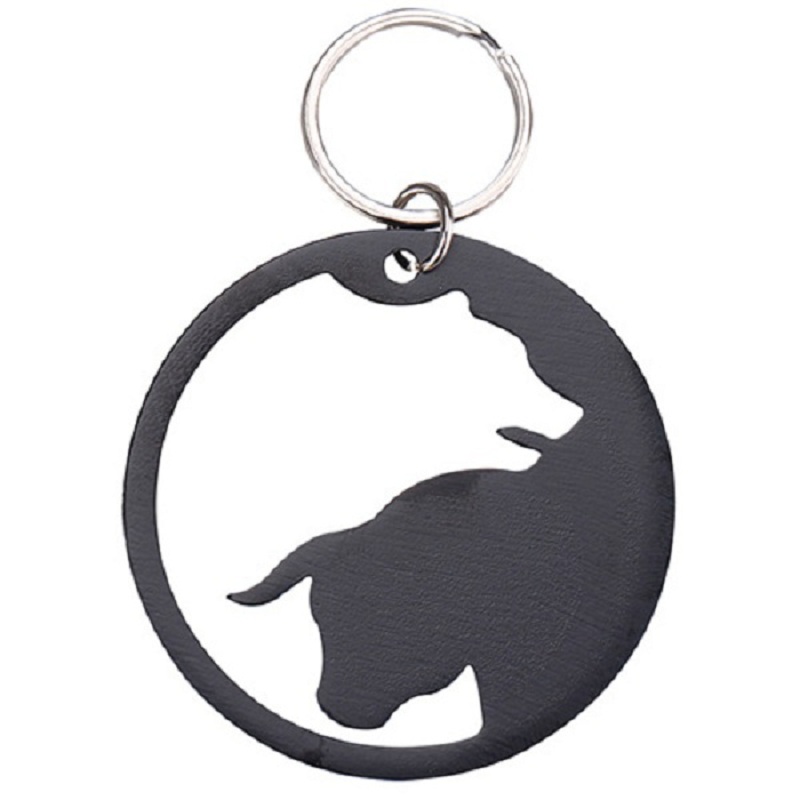 Bull and Bear Stainless Steel Bottle Opener KeyChain 3