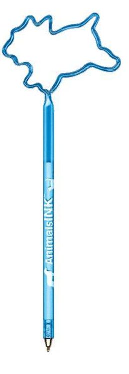 Dog Terrier Running Inkbend Standard, Bent Pen