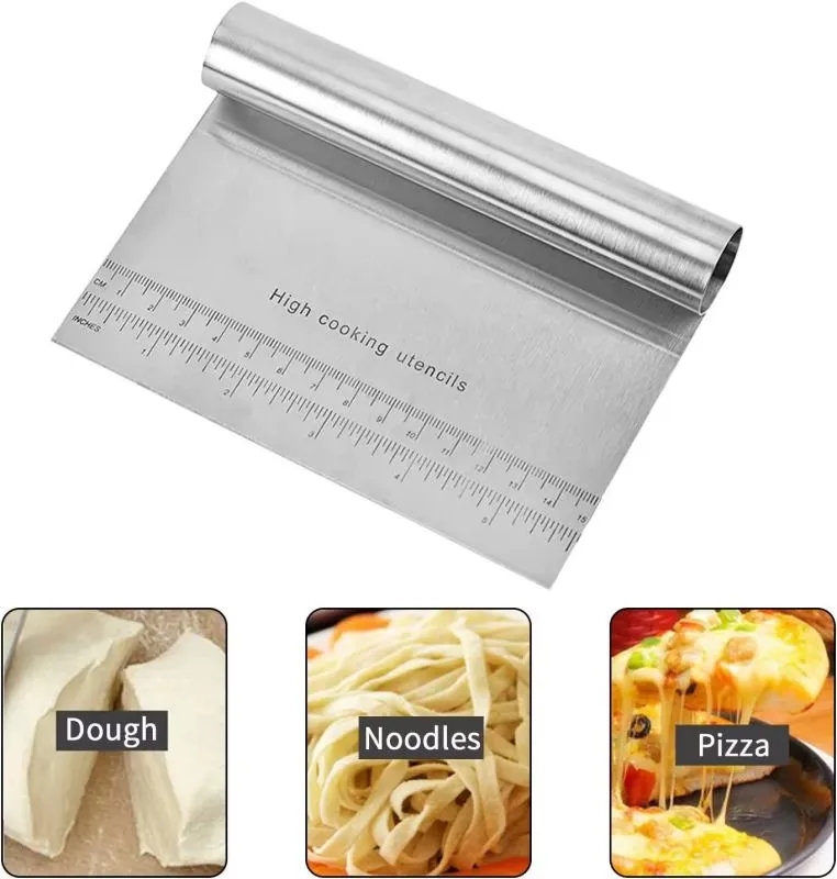 Dough Pastry Scraper/Cutter With Measuring 3