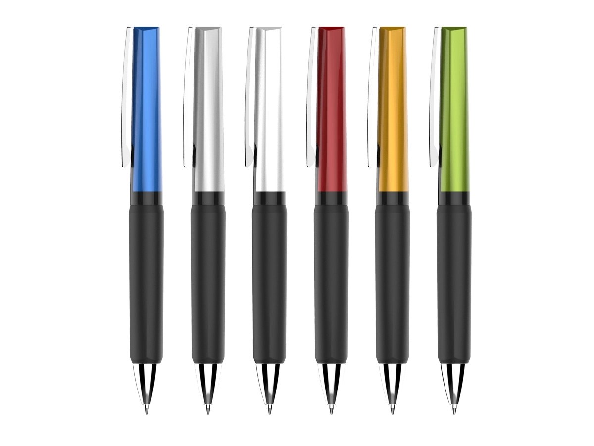 Twist Action Plastic Ballpoint Pens with metal clip 11