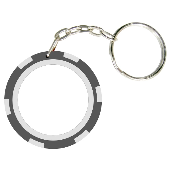 6 Stripe Poker Chip Keychain 9