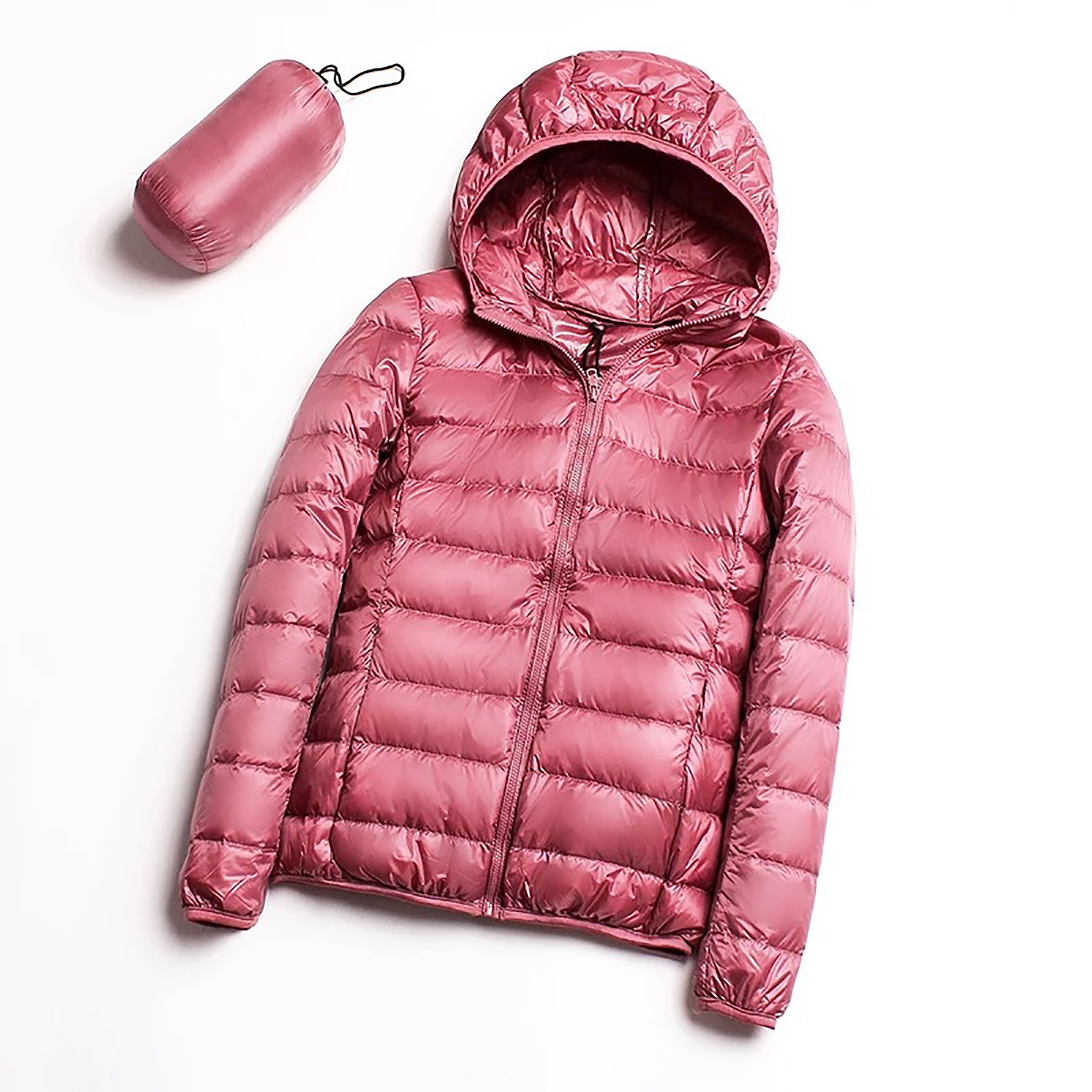 Women Hooded Short Down Jacket 10
