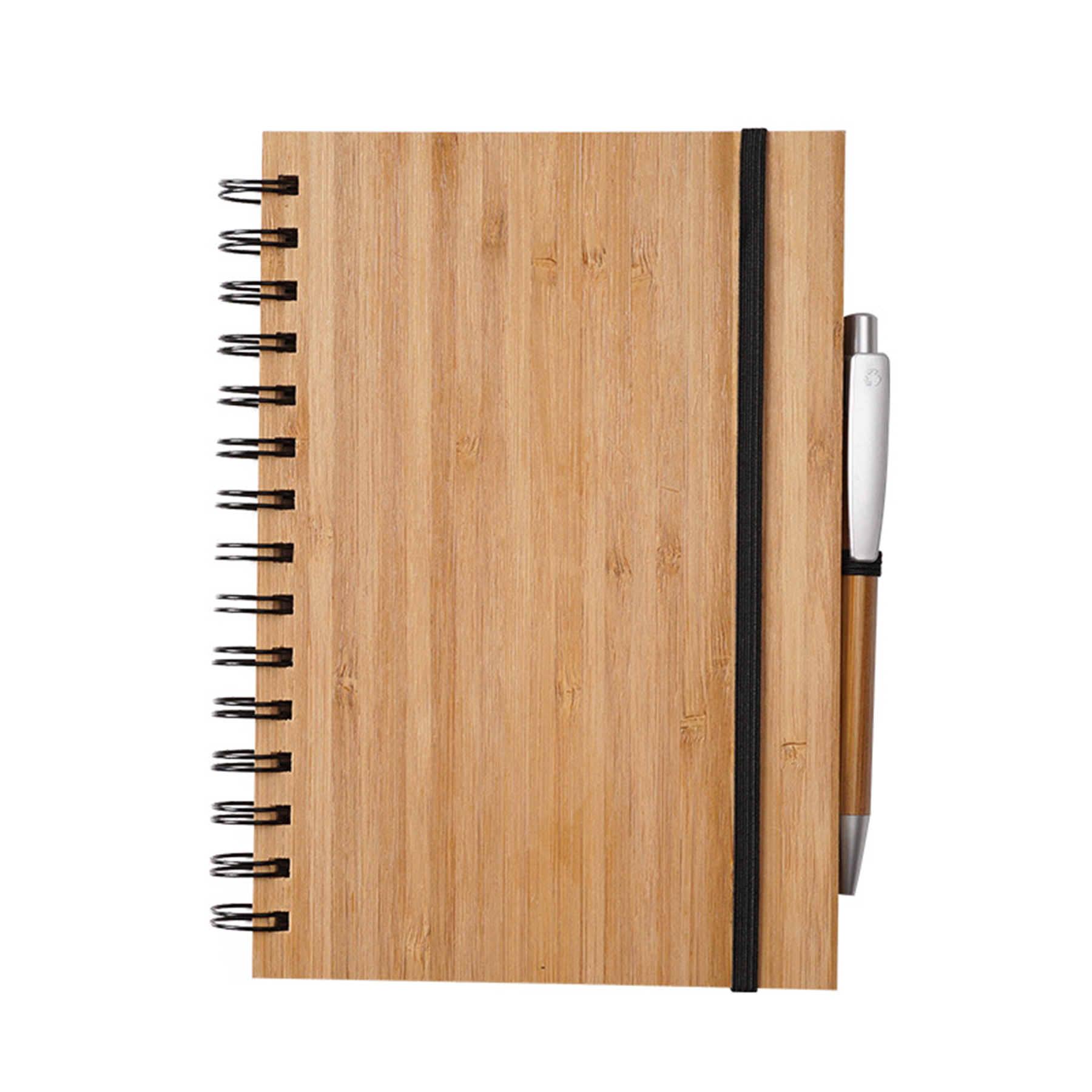 Natural Bamboo Board Cover Notebooks 1