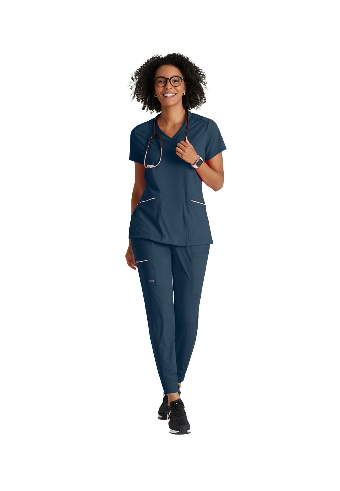 Barco One Performance Knit - Women's Two-Pocket V-Neck Victory Scrub Top 6