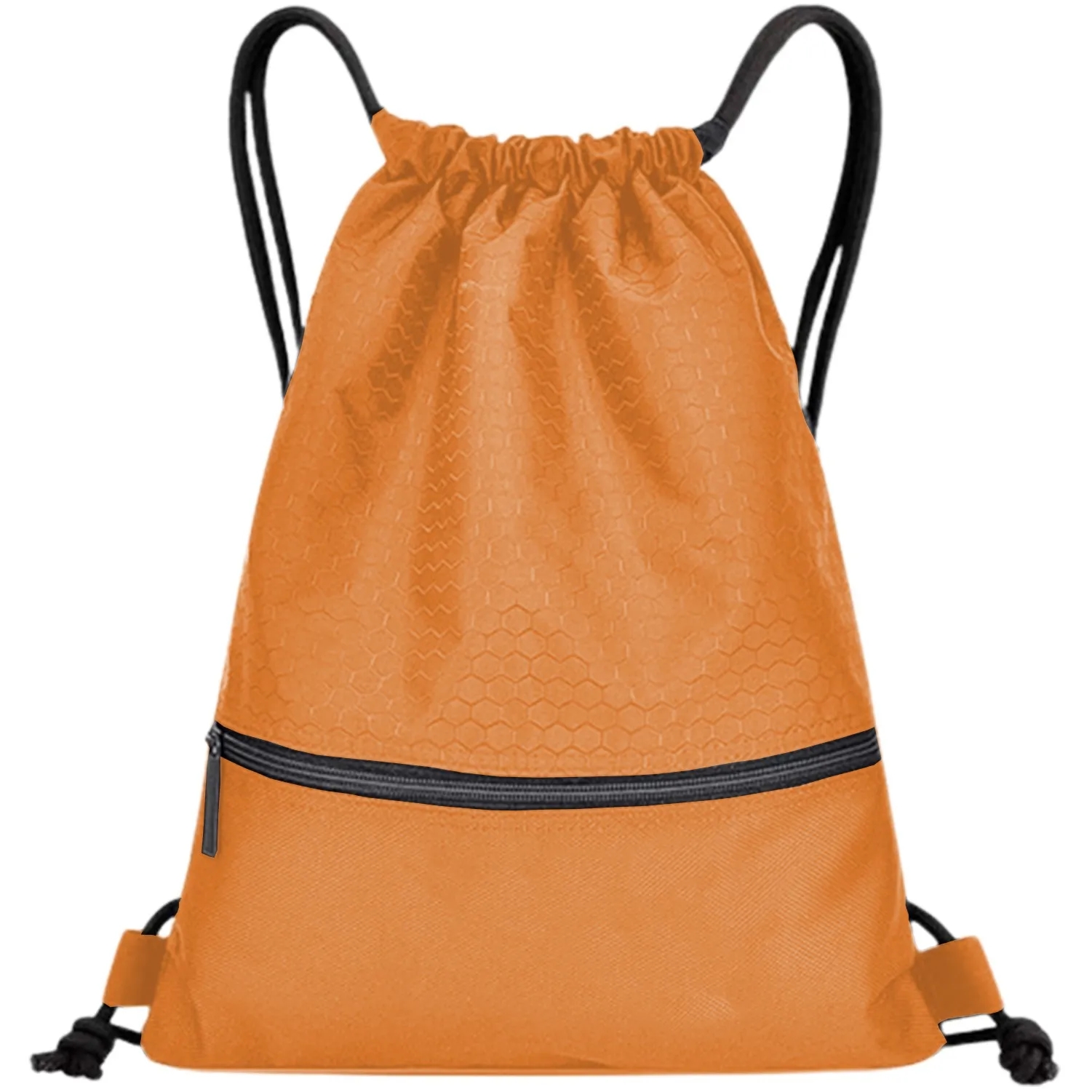 Football Shape Fabric Drawstring with Zipper 6