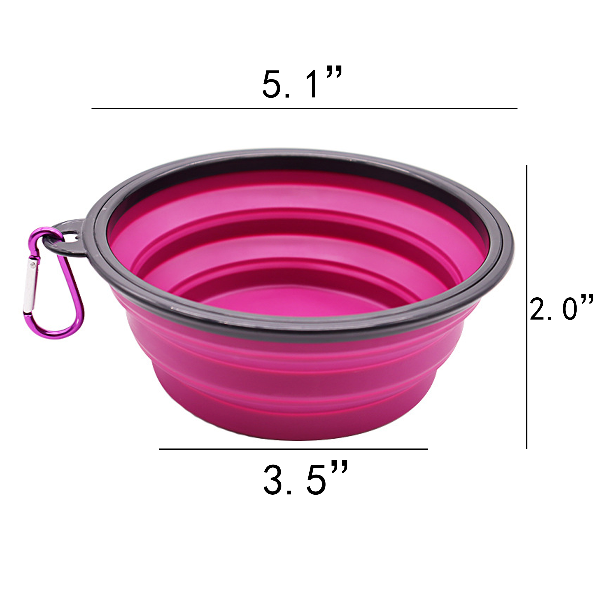 Food Grade Custom Collapsible Pet Bowl 4