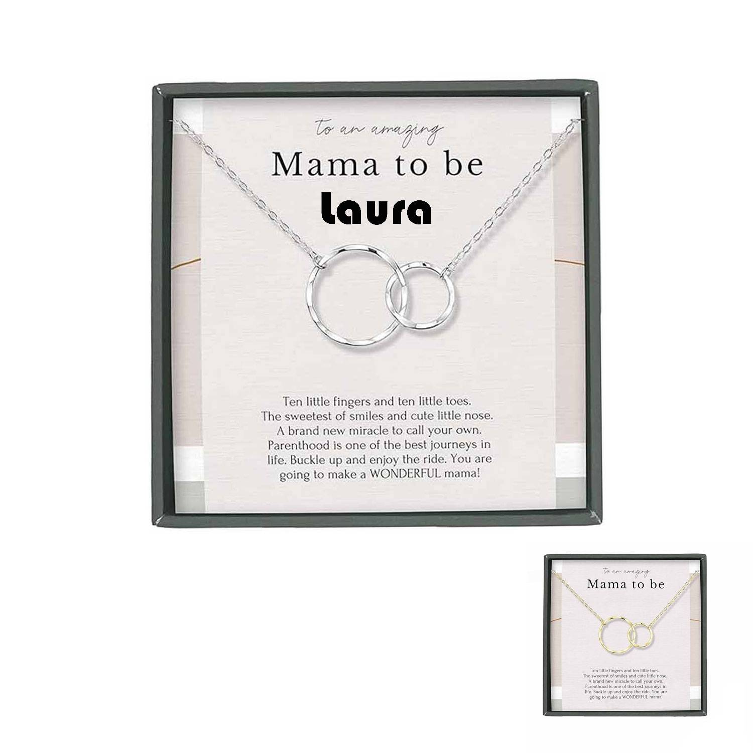 S925 silver five-ring cross necklace 5